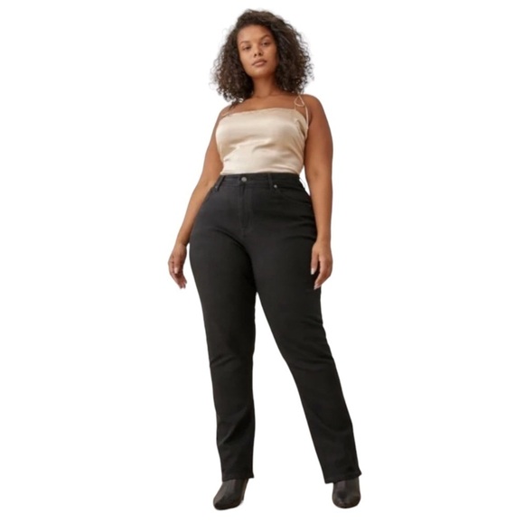 Reformation Liza Ultra High Rise Straight Jeans Extended Plus Size Collection - Picture 1 of 2
